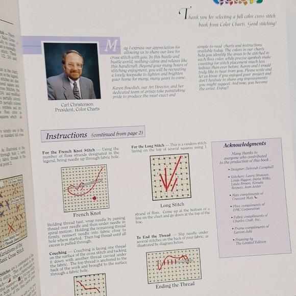 Flying Colors Bluebirds Cardinal Cross Stitch Book - Picture 3 of 8